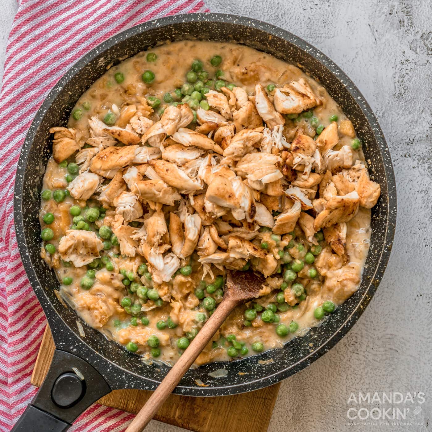 butter, pumpkin, and onion in a skillet