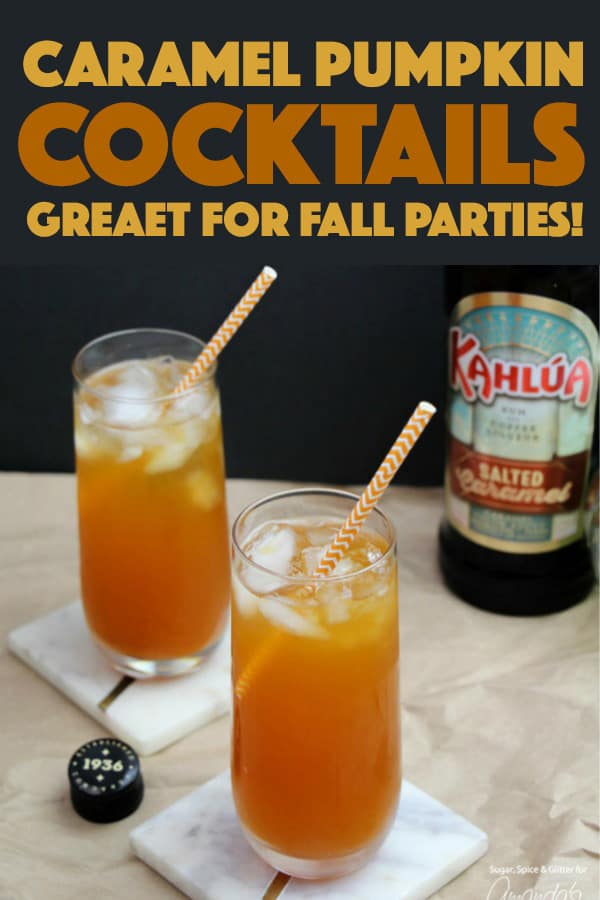 Caramel Pumpkin Cocktails for Fall!