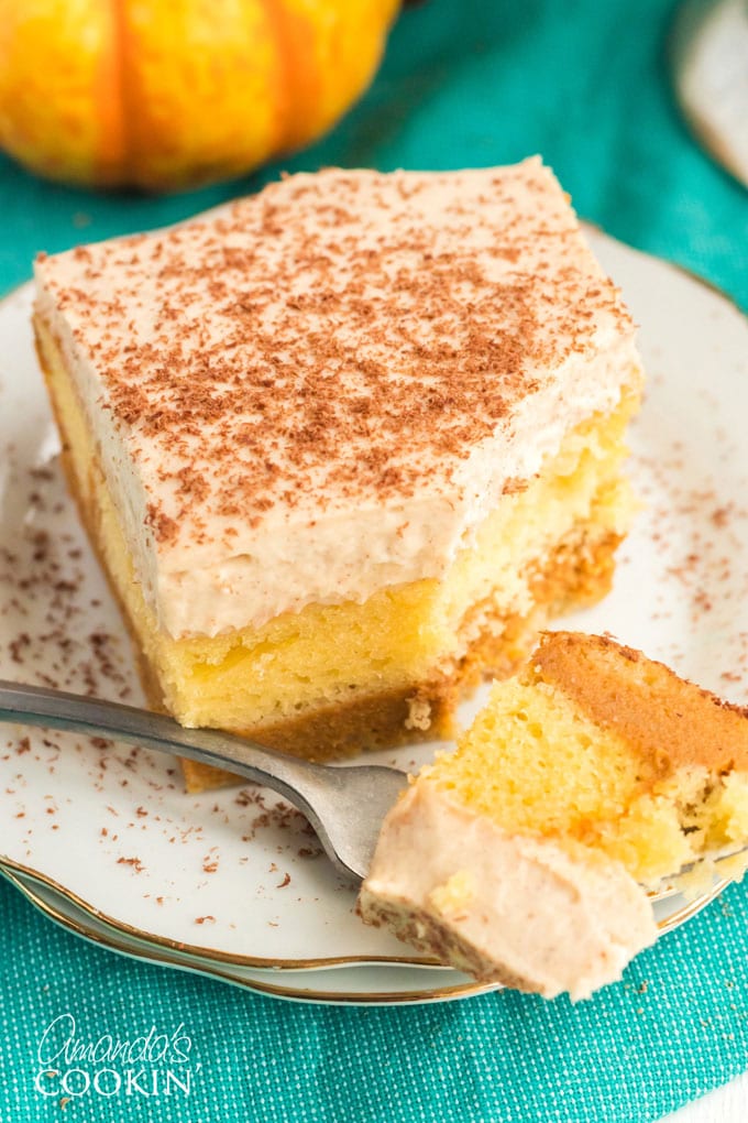 forkful of magic pumpkin cake