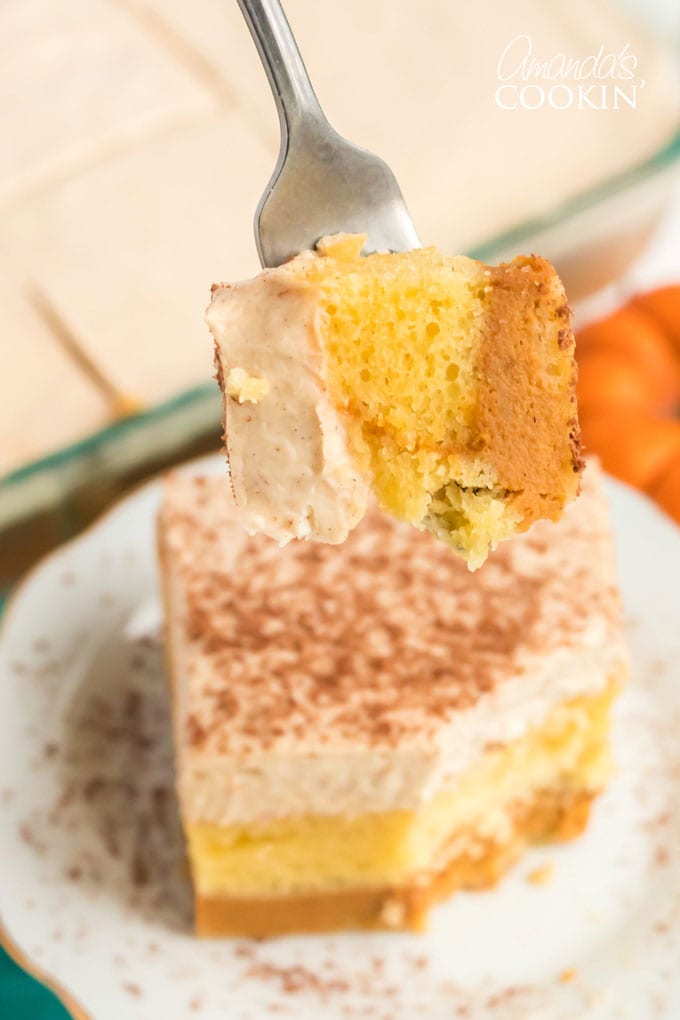 fork of cake