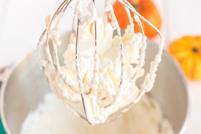 whisk with whipping cream