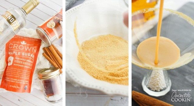How to make a Pumpkin Pie Martini steps