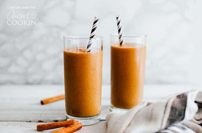 Pumpkin Spice Latte Smoothie horiztonal