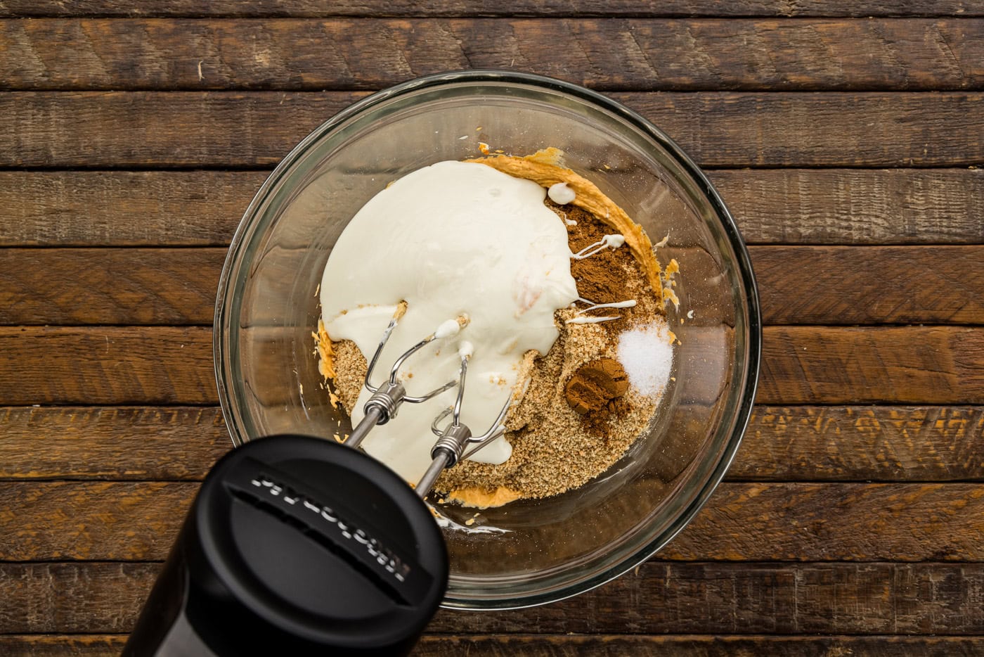 ingredients for Pumpkin Truffles in bowl