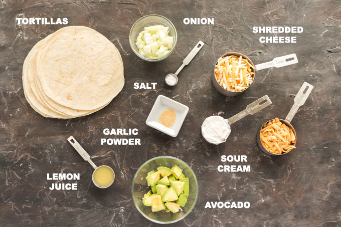 ingredients needed for quesados