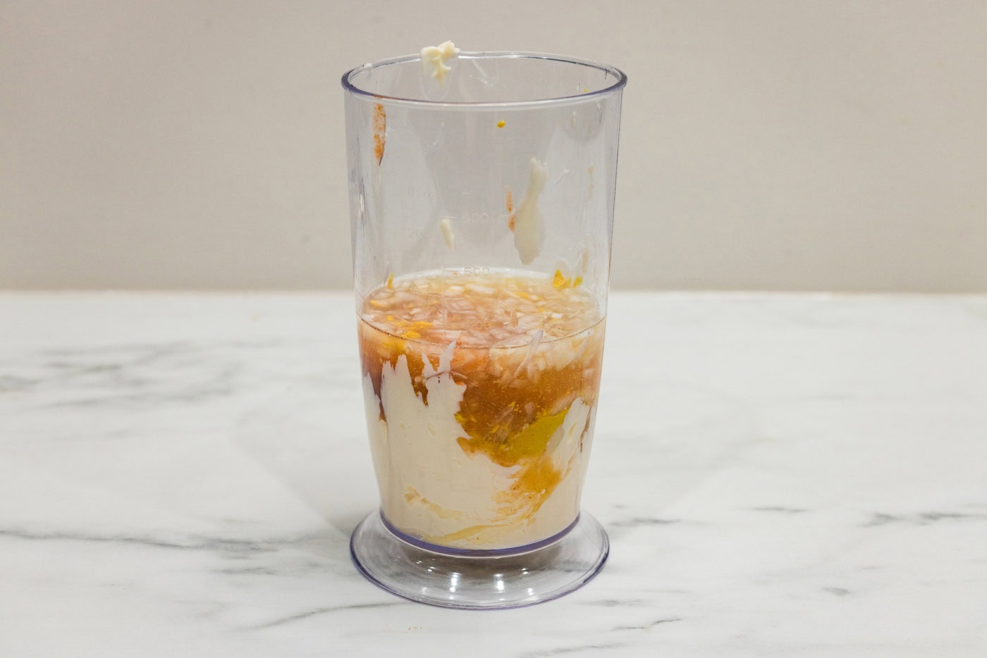 remoulade sauce ingredient in a blender