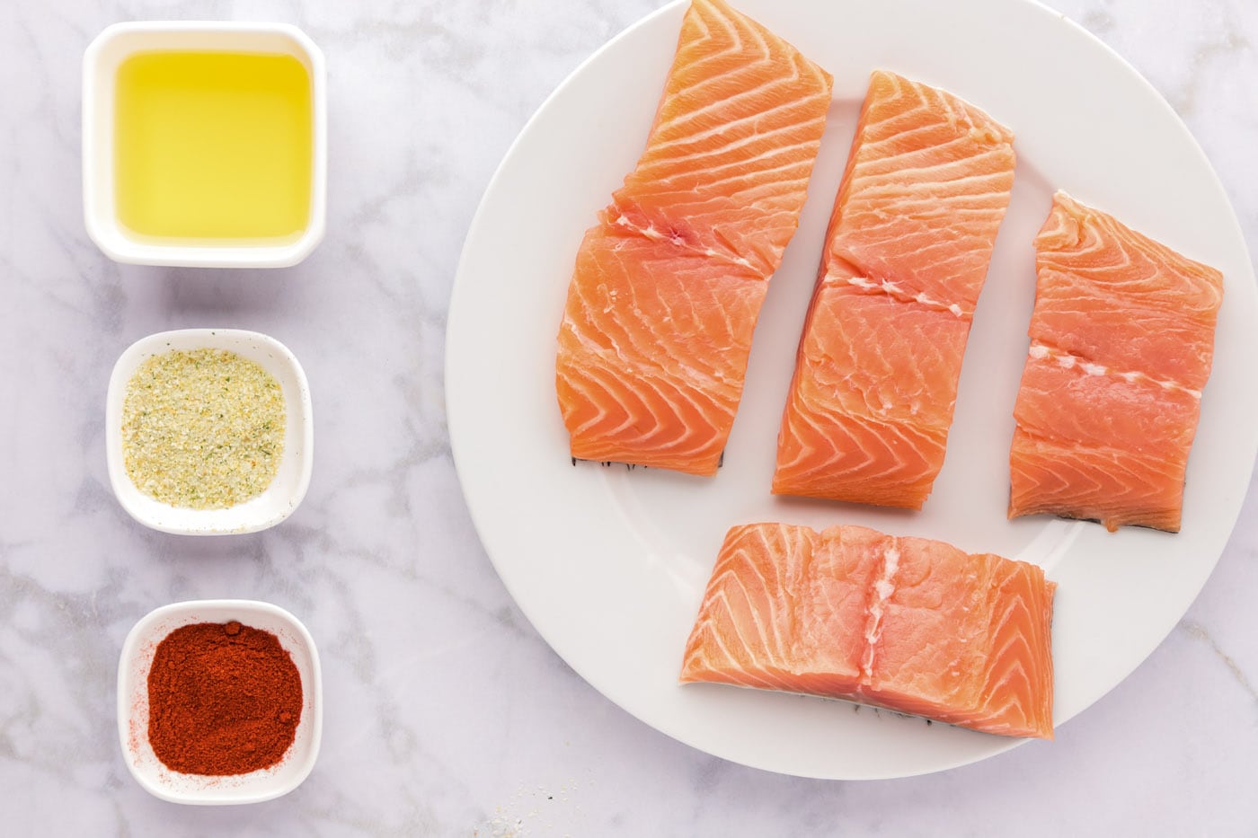 Ingredients for Roasted Salmon