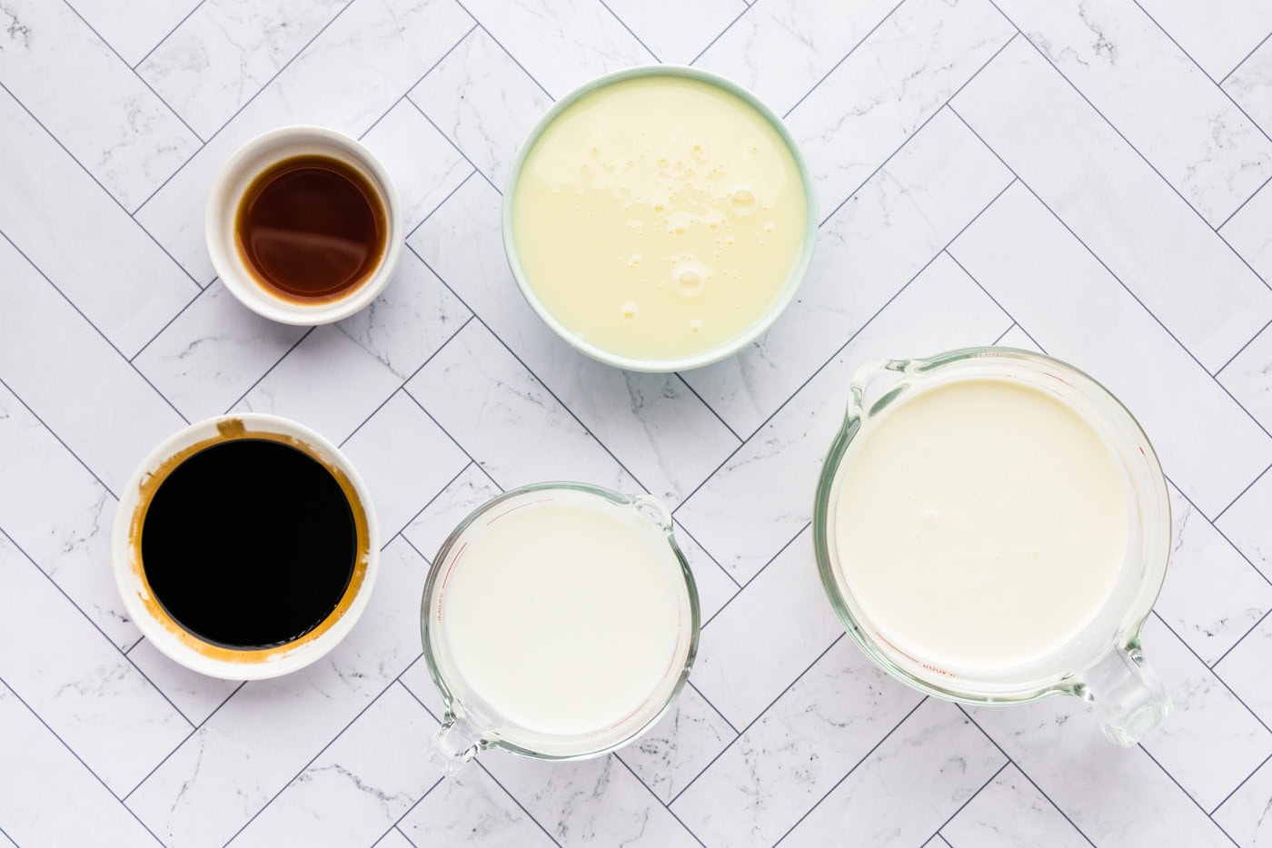 ingredients for making homemade Root Beer Ice Cream