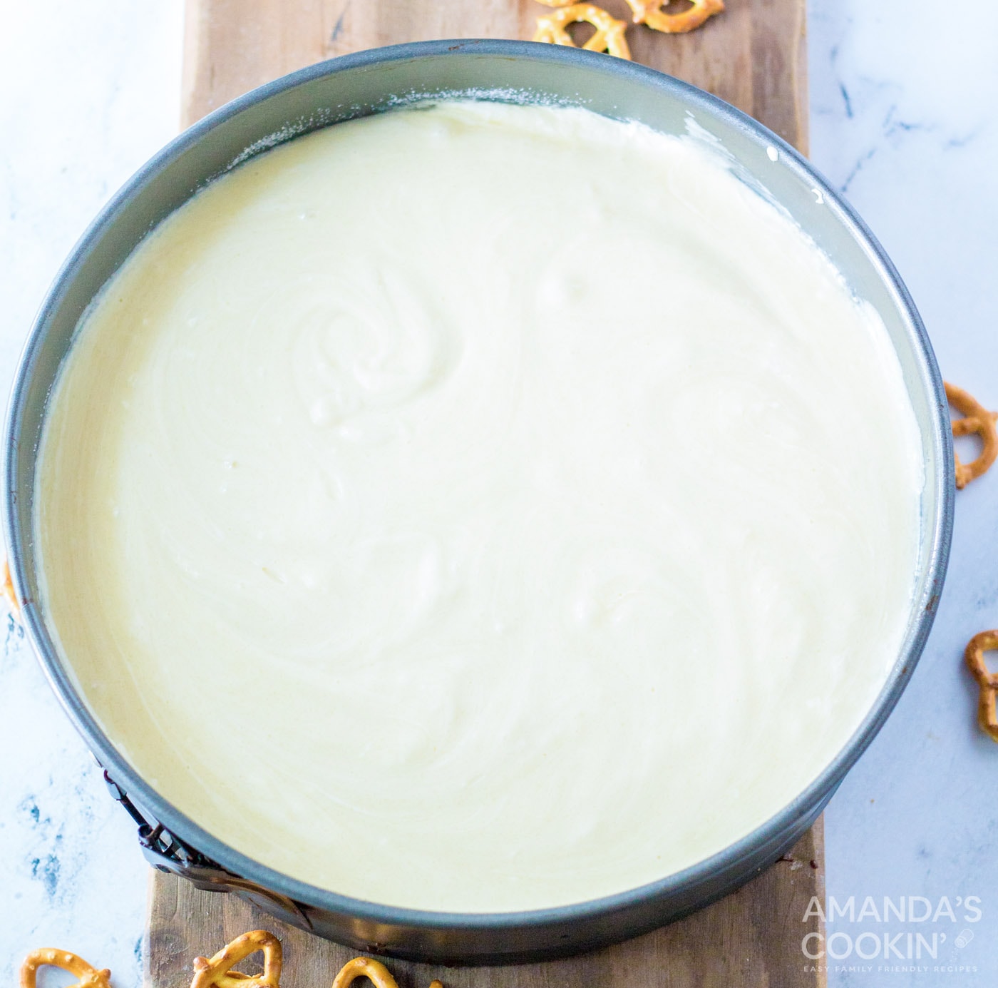 cheesecake in a springform pan