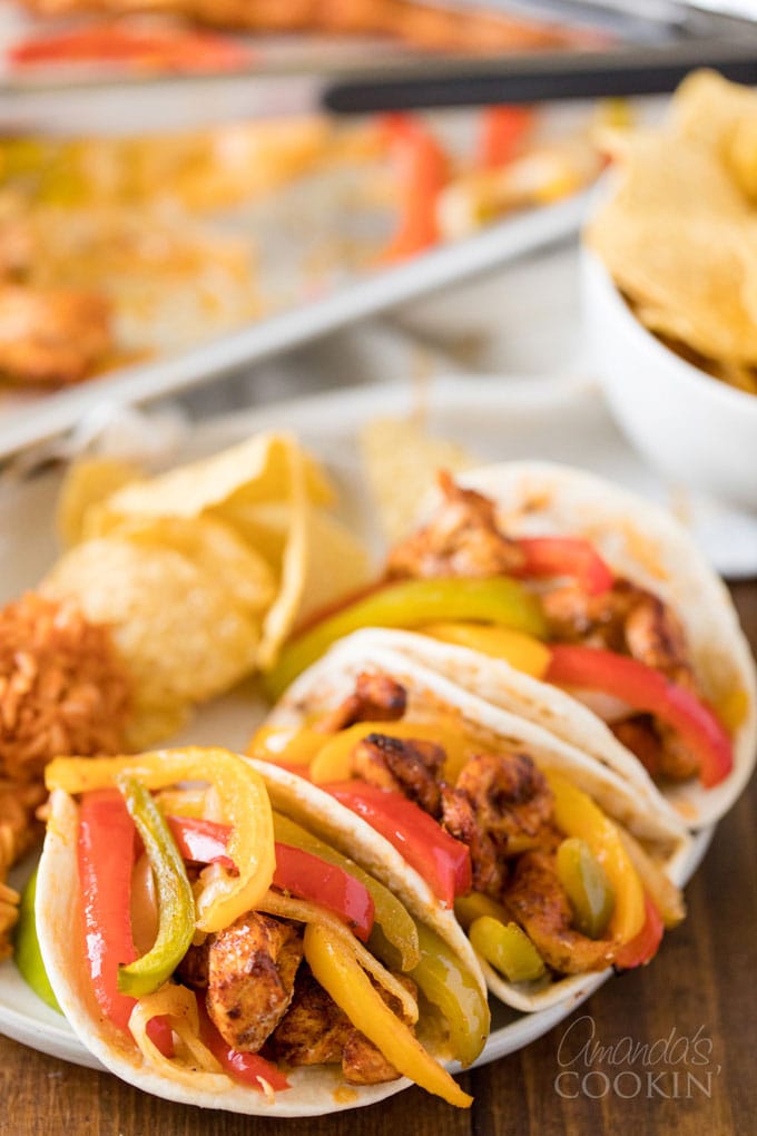 plate of fajitas