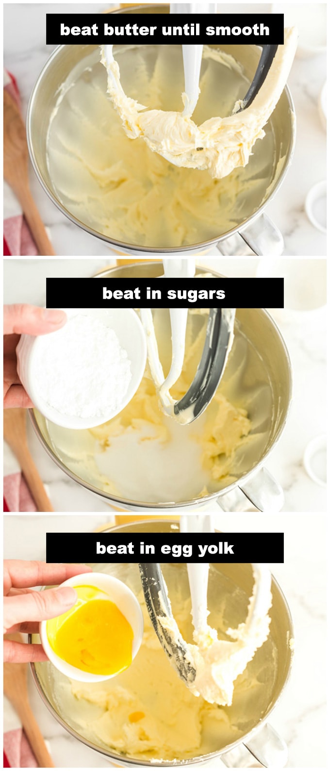 mixing cookie dough