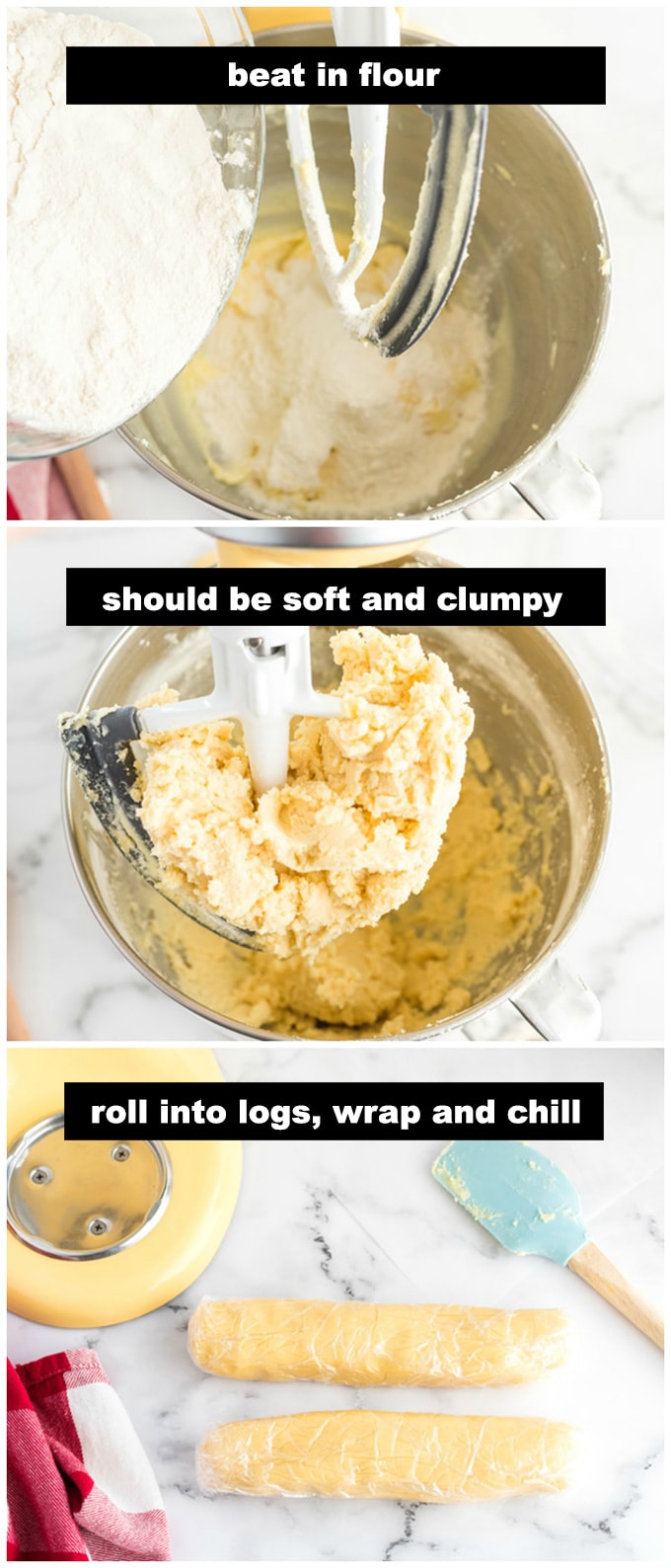 beating cookie dough