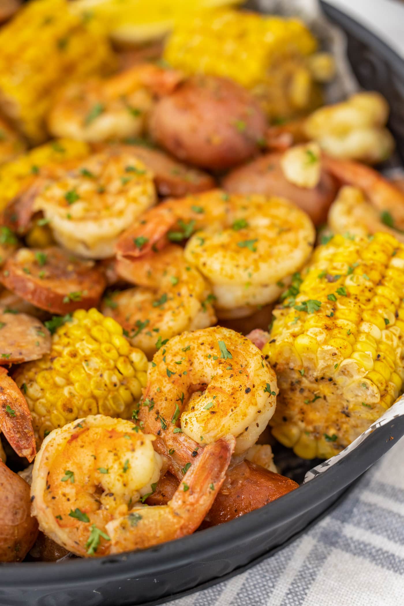 close up photo of Shrimp Boil