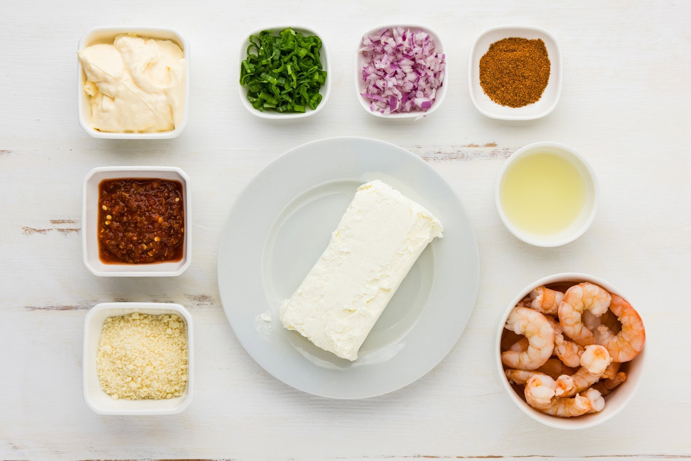 Ingredients for Shrimp Dip