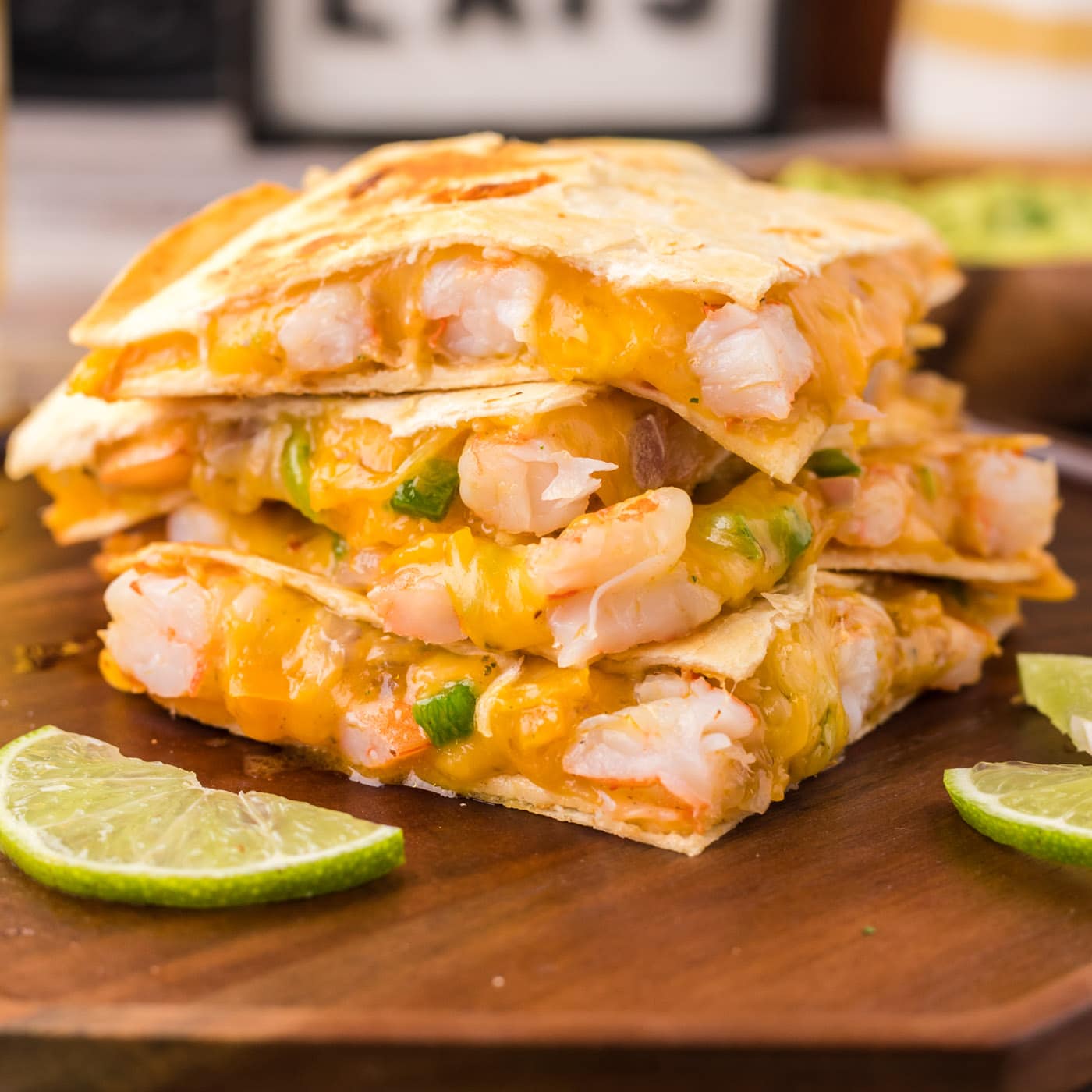 Stack of Shrimp Quesadillas