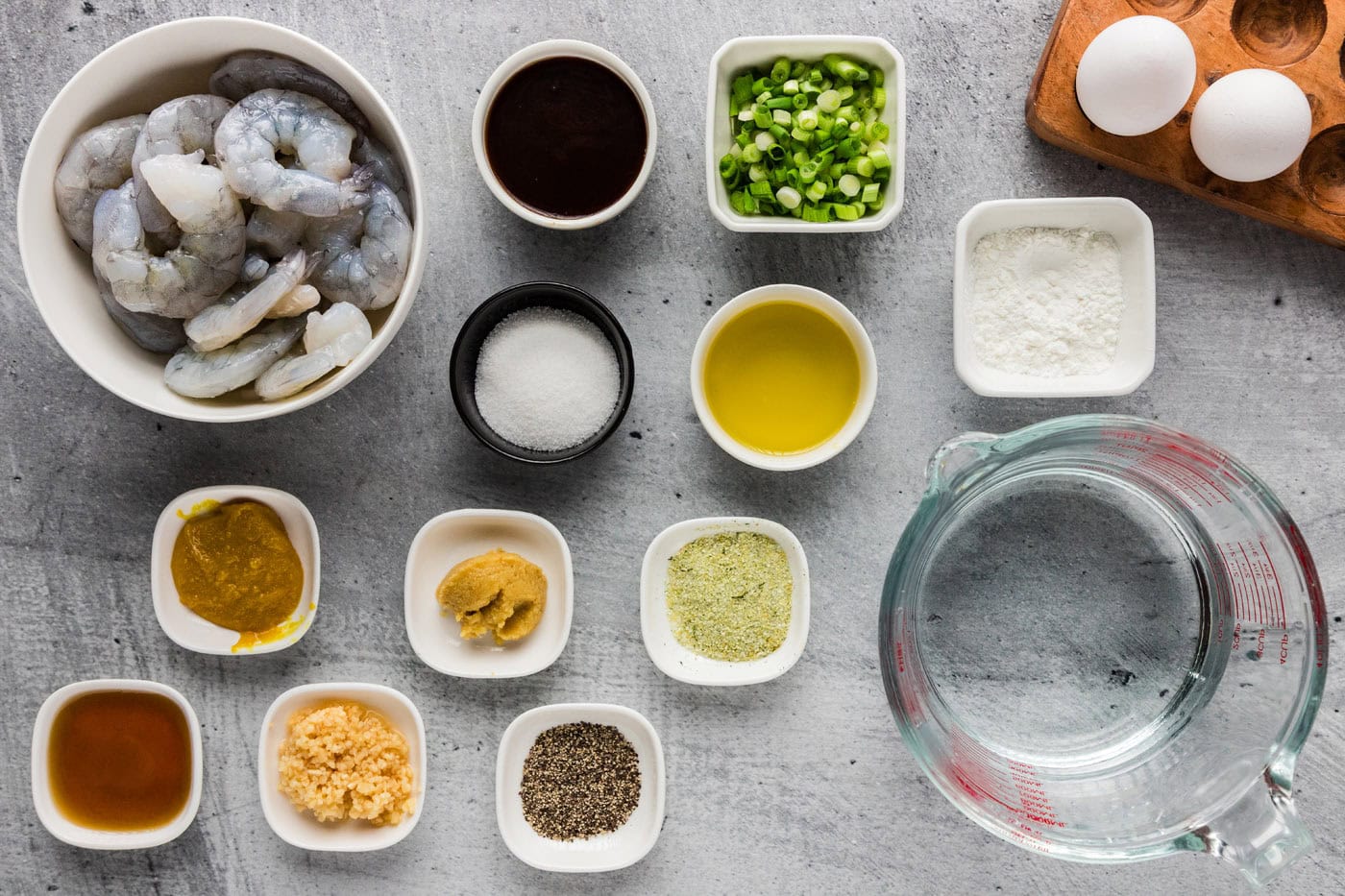 Ingredients for Shrimp with Lobster Sauce