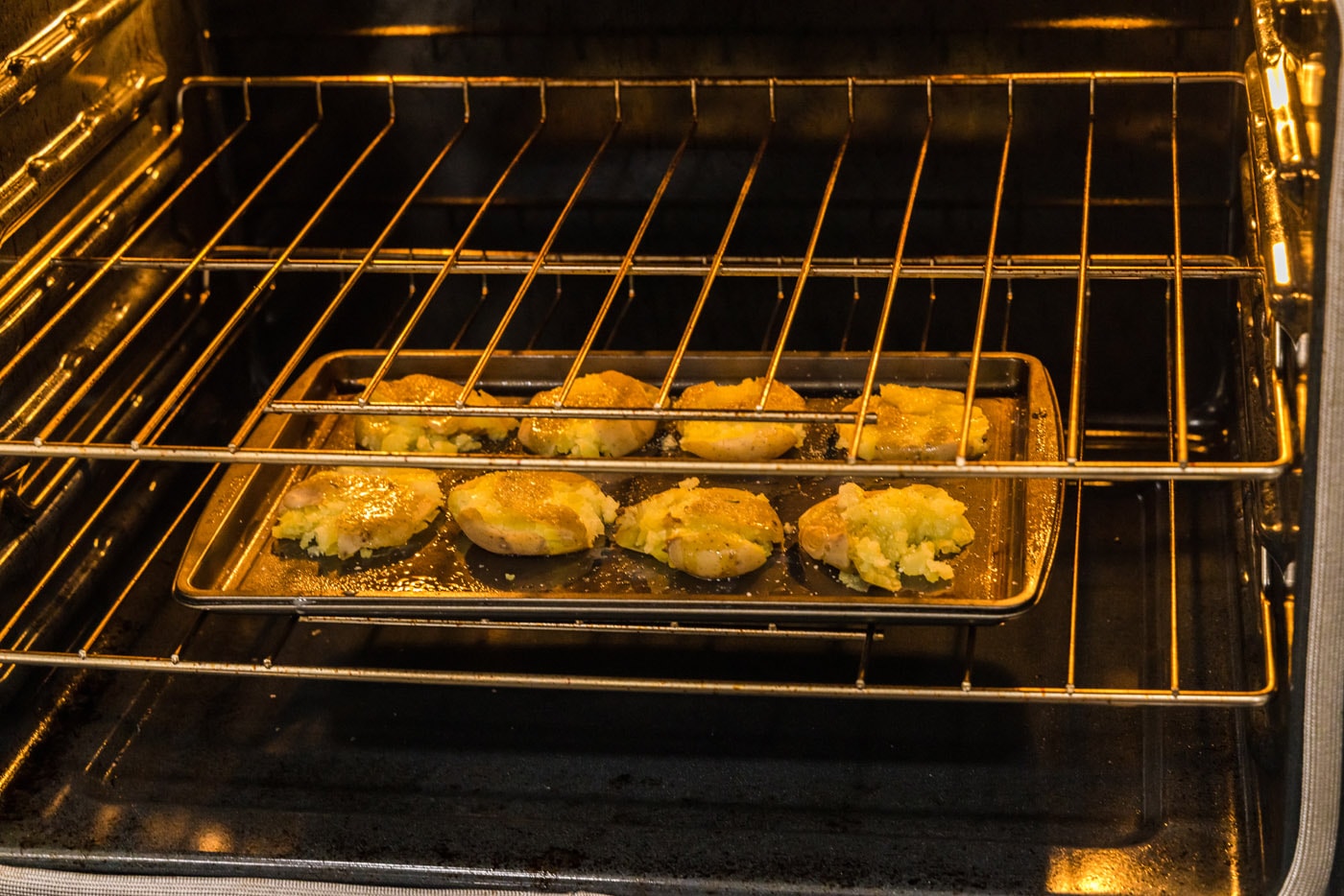 baking smashed potatoes in the oven