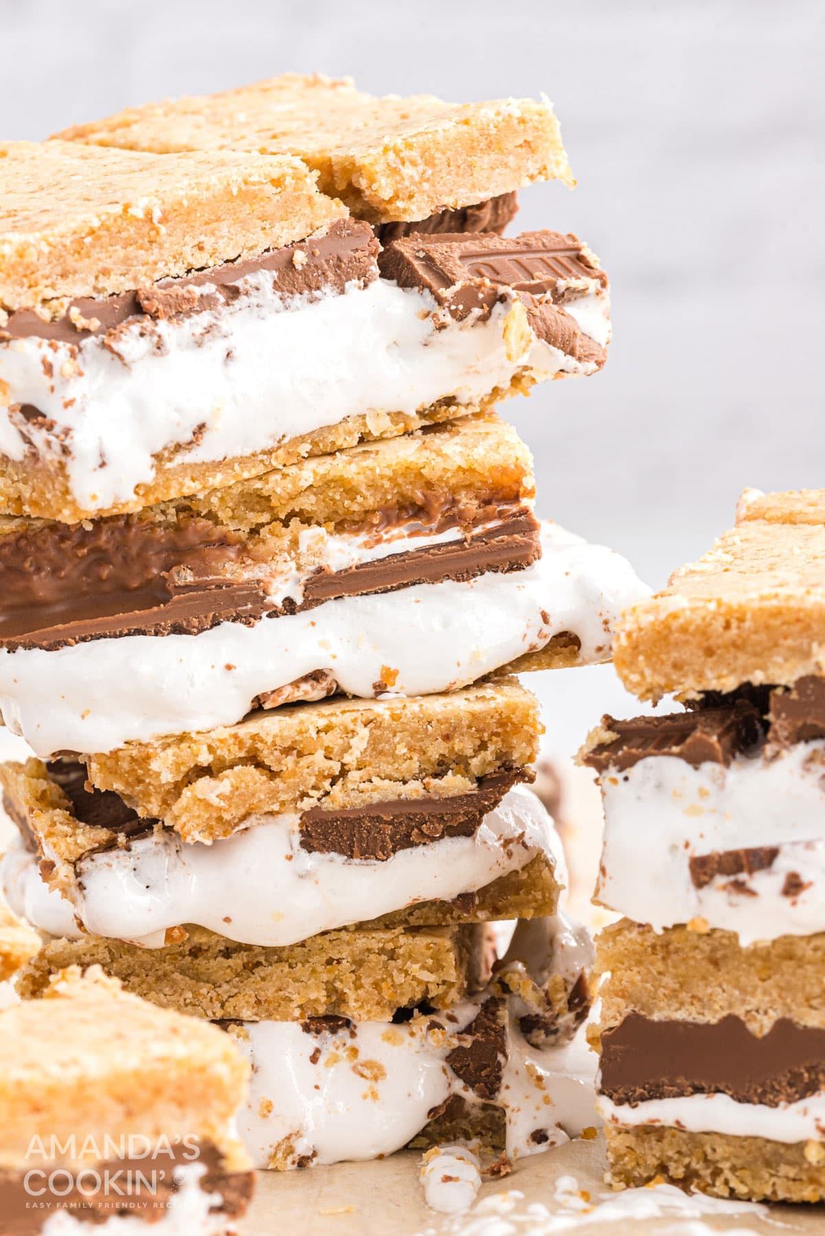 stack of smores bars