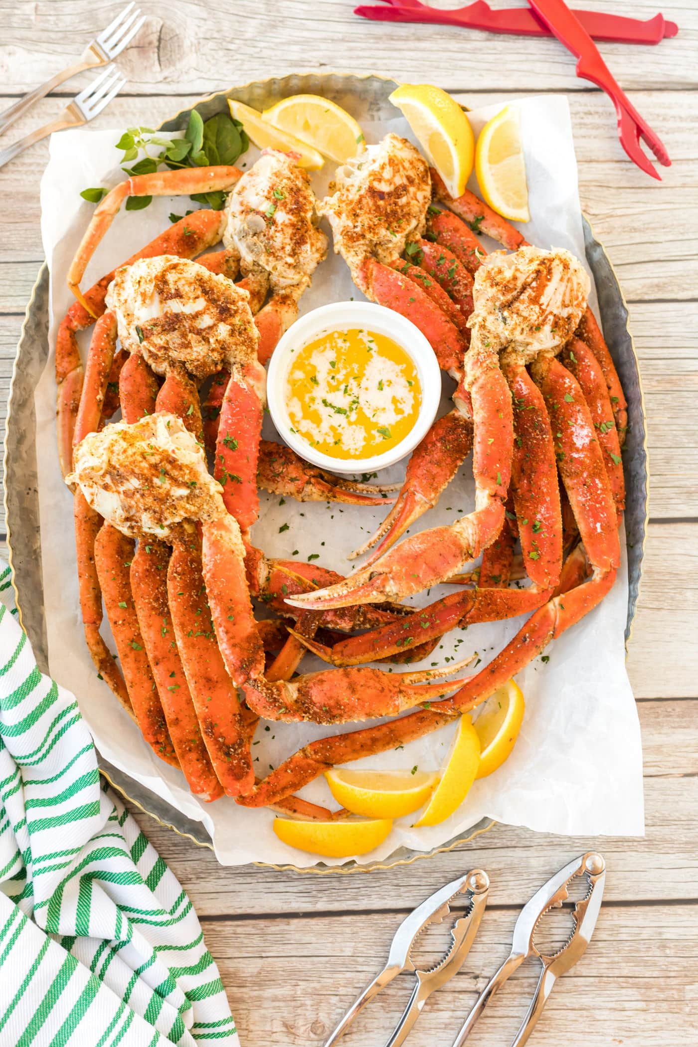 platter of Snow Crab Legs