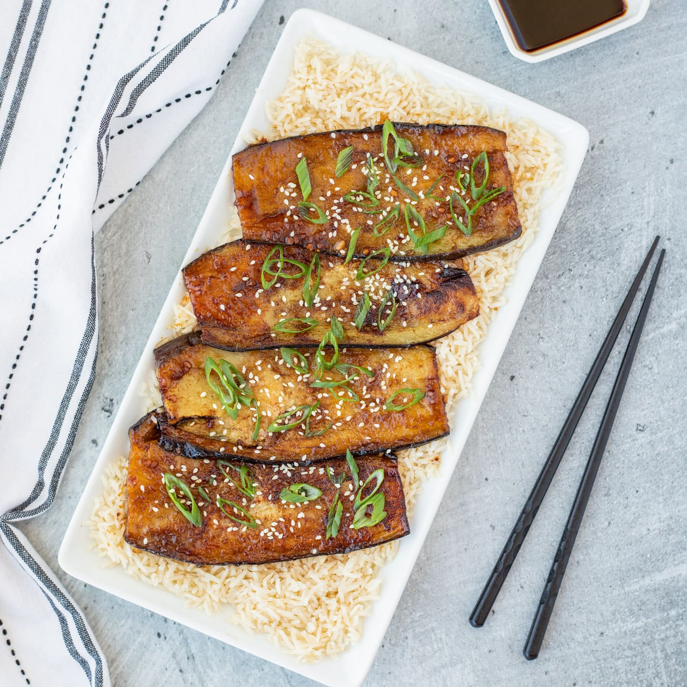 Soy Glazed Eggplant
