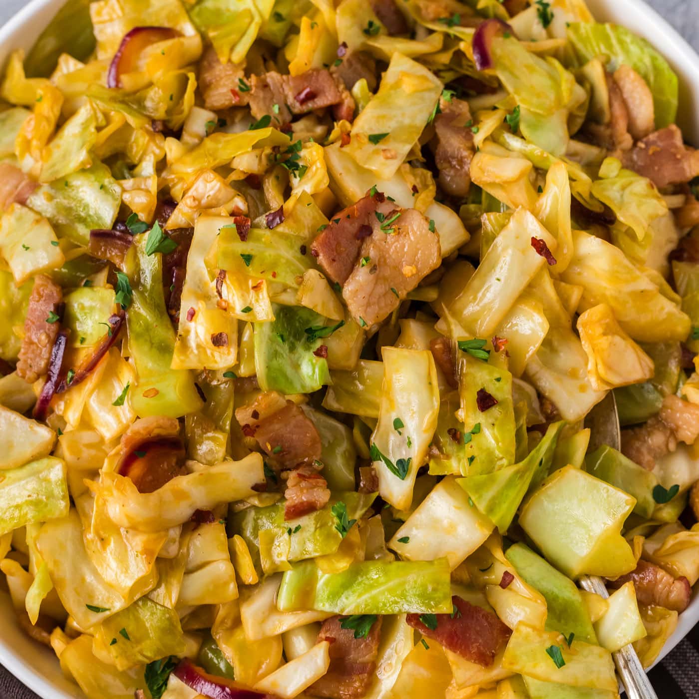 Spicy Fried Cabbage