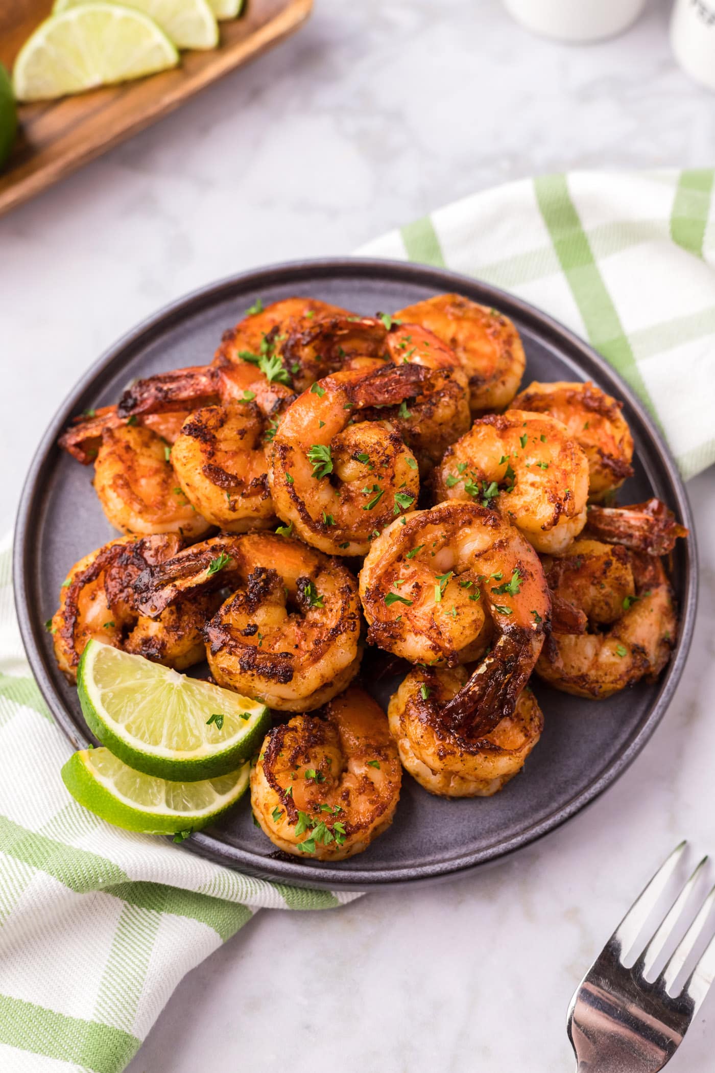 Plate of Spicy Shrimp