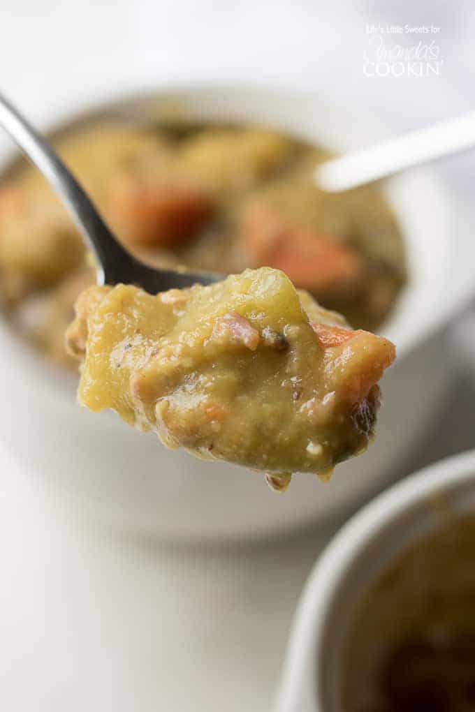 spoonful of split pea soup