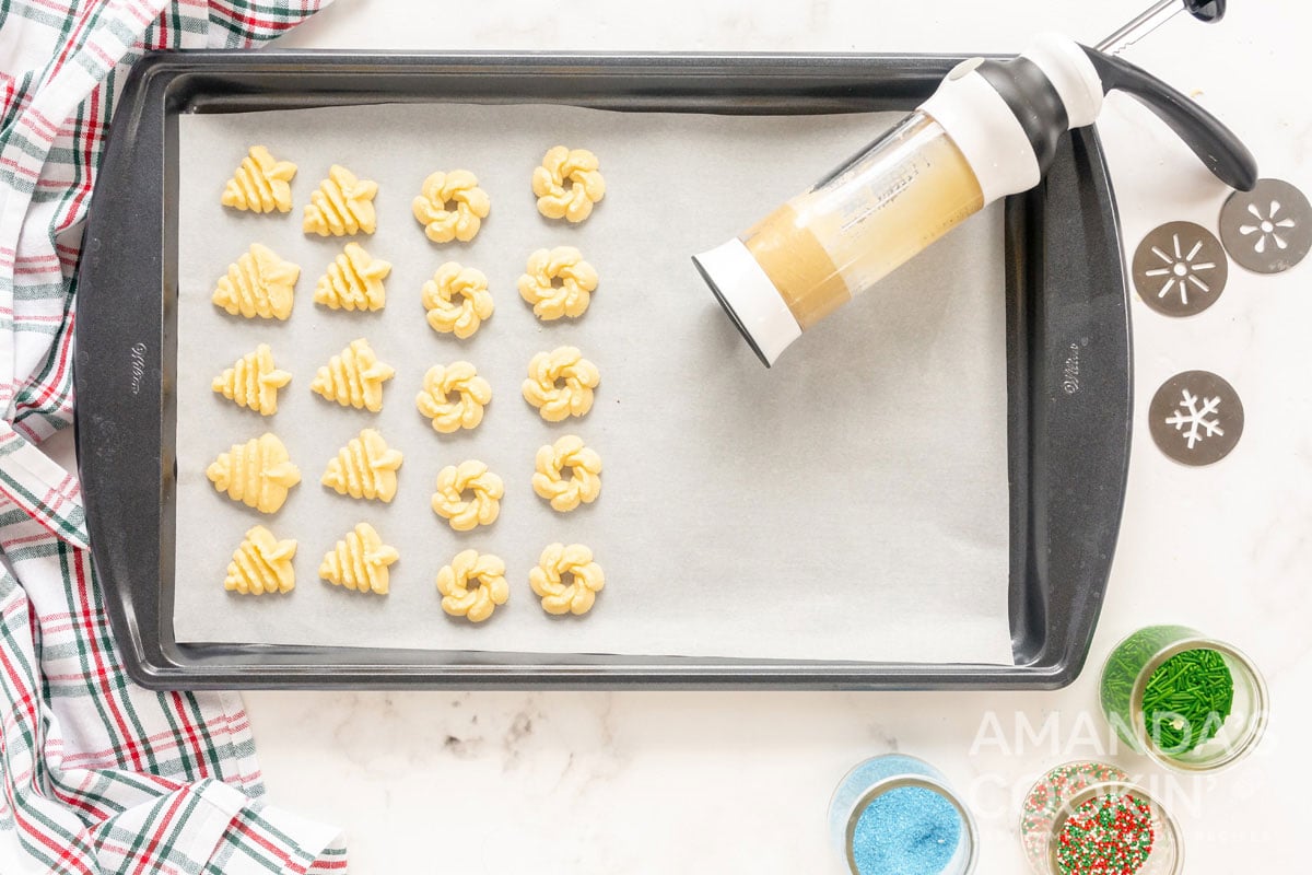 cookies made from cookie press