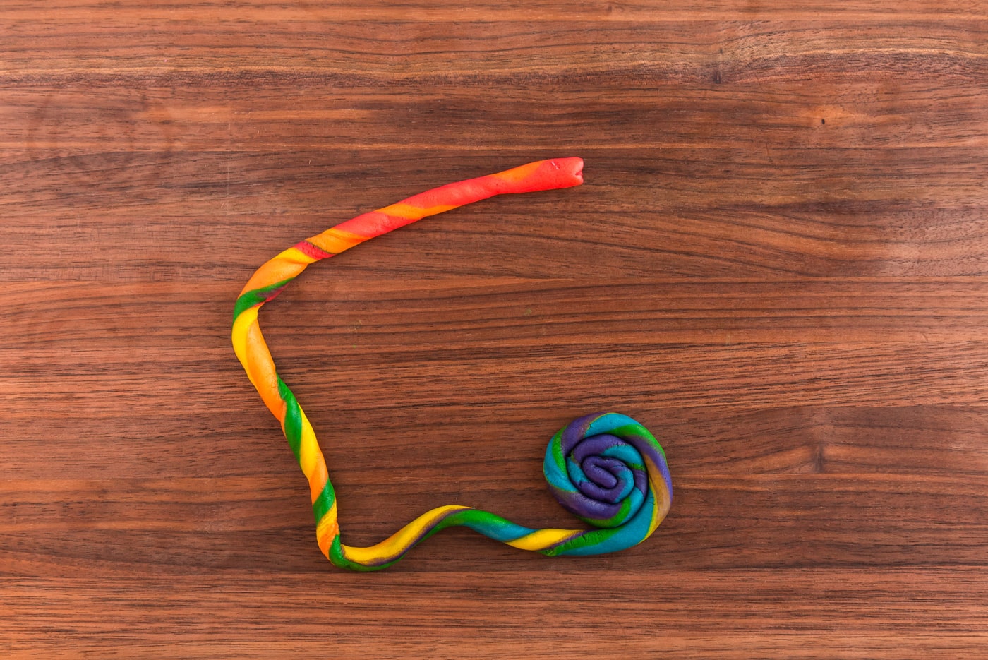 coiled snake cookie dough