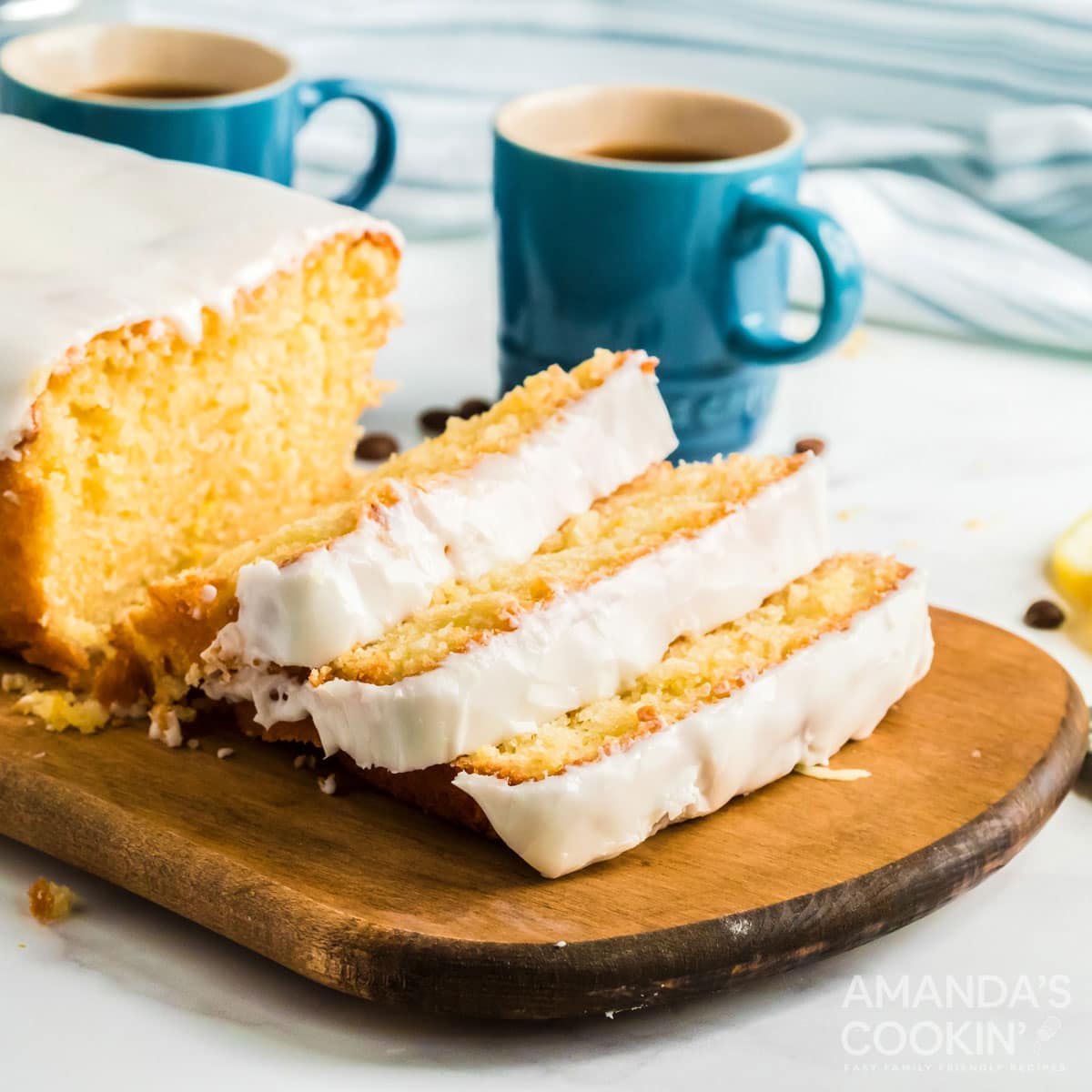 lemon loaf close up