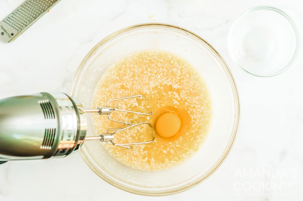 eggs and batter in a bowl