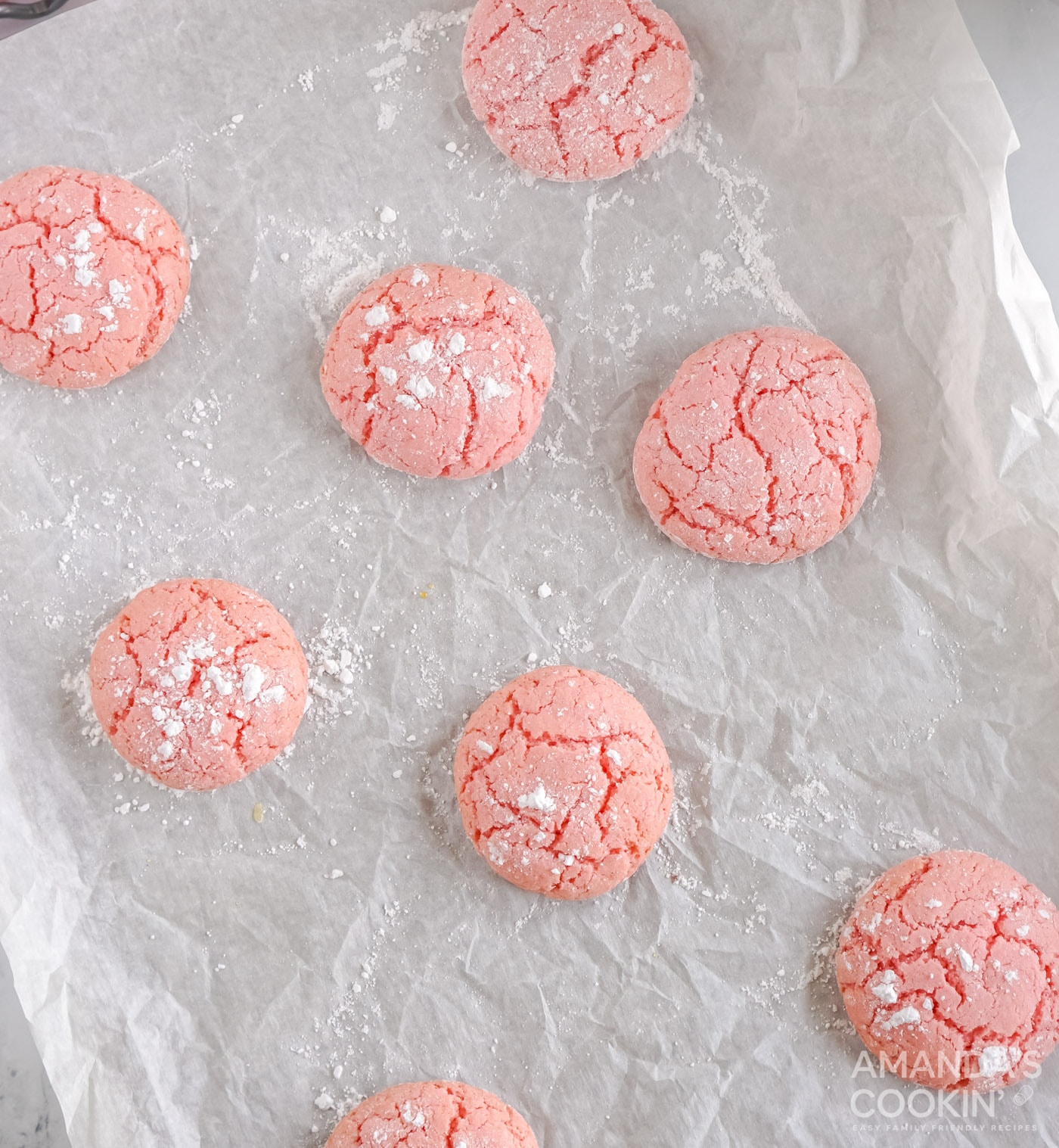 powdered sugar on top of cookies