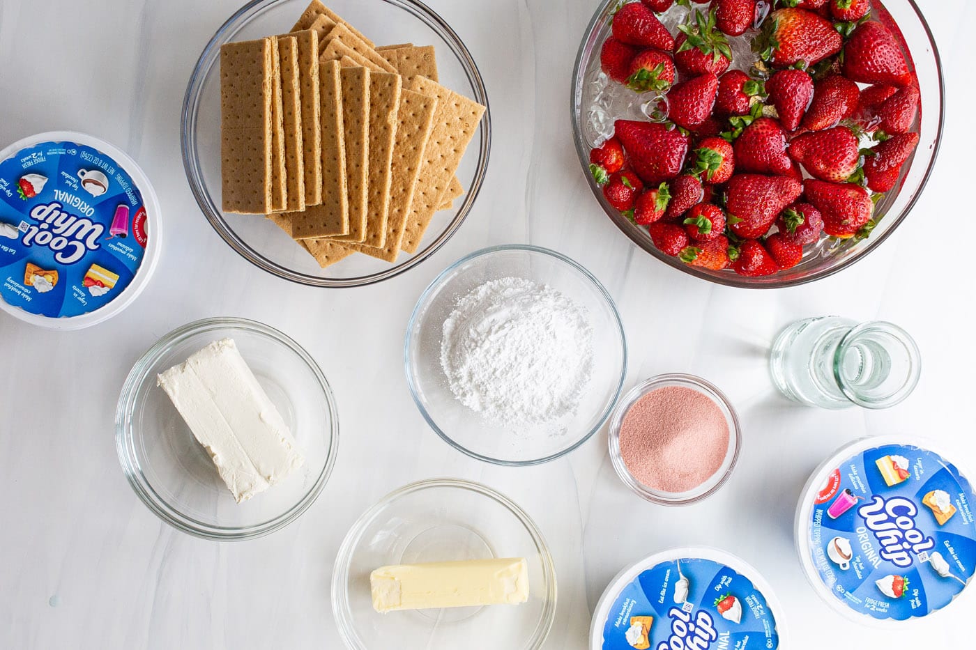 Ingredients for Strawberry Lasagna