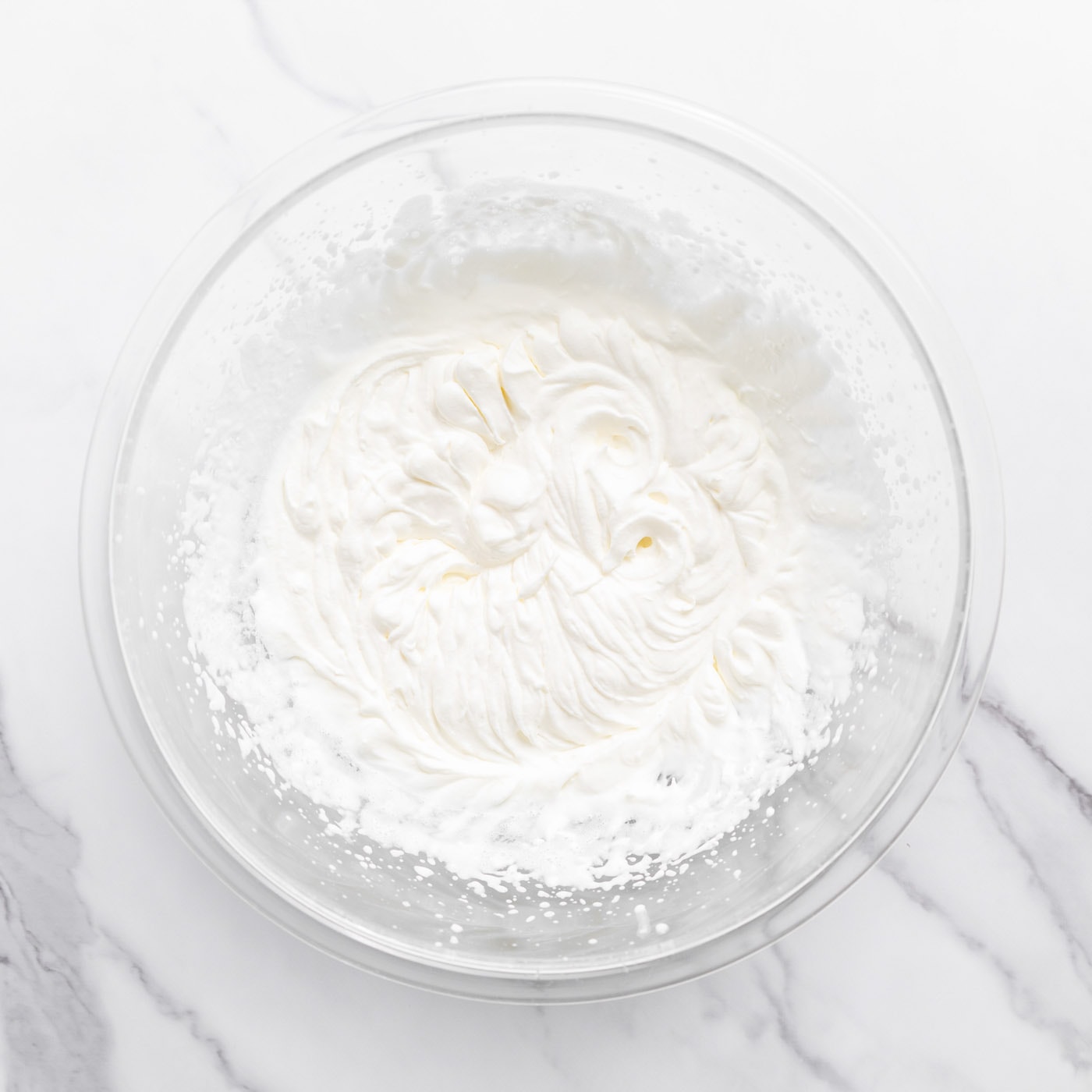 whipped cream in a bowl