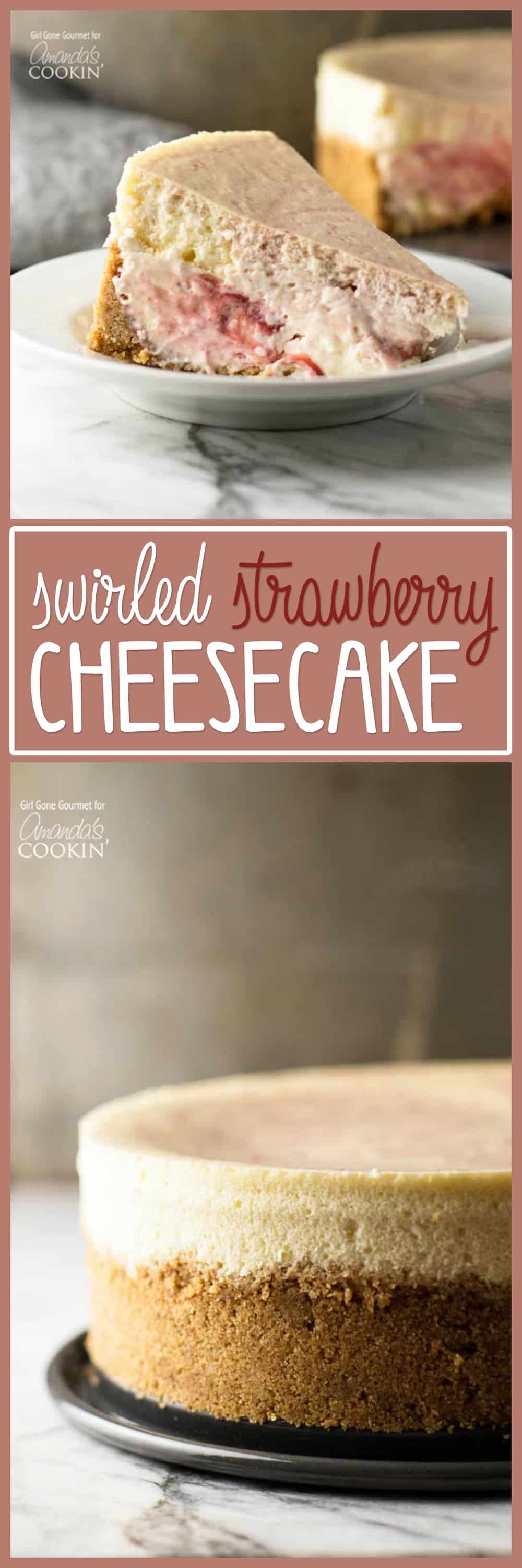 Strawberry Swirl Cheesecake