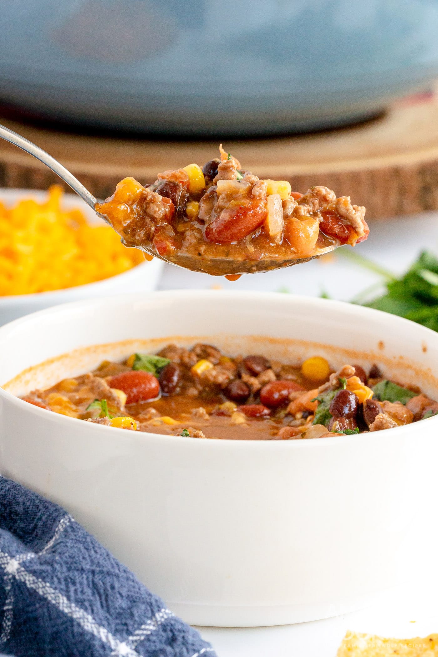 spoon full of taco soup