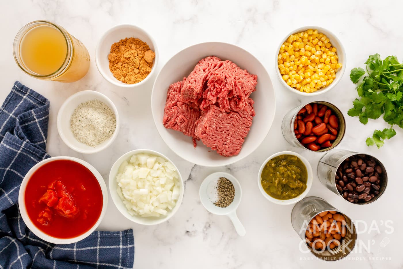 ingredients for taco soup