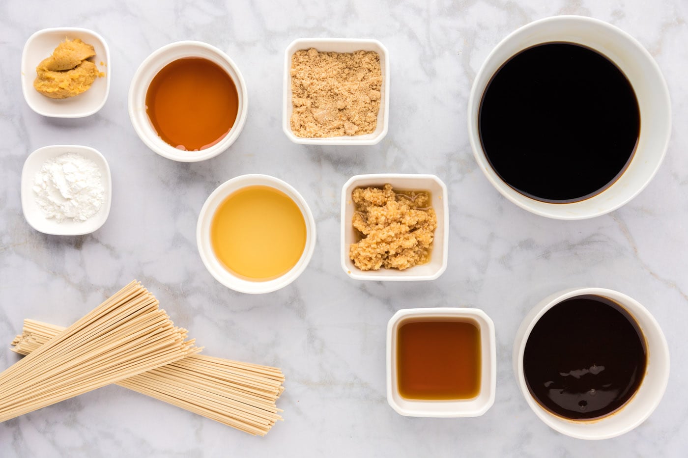 Ingredients for Teriyaki Noodles