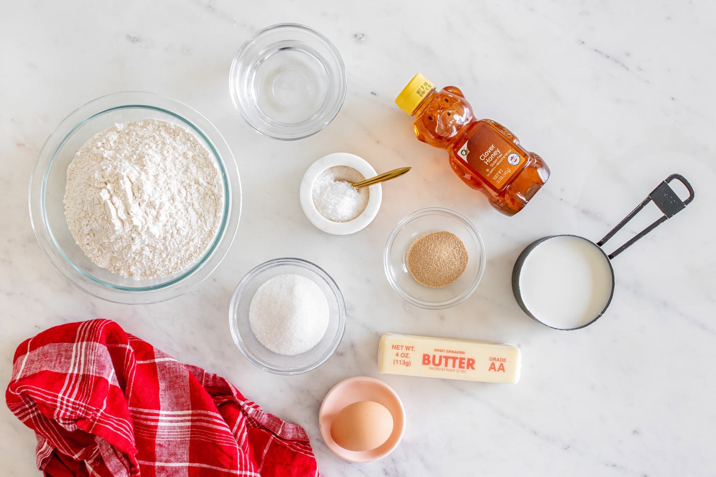 Ingredients for Texas Roadhouse Rolls
