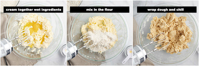 making cookie dough