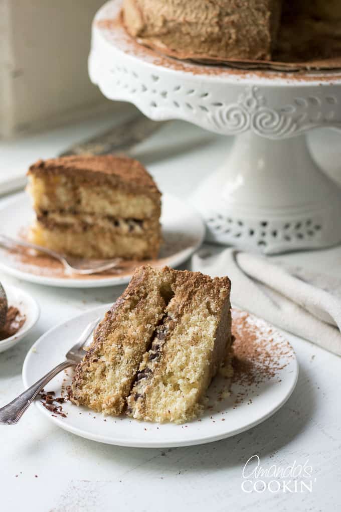 piece of tiramisu cake