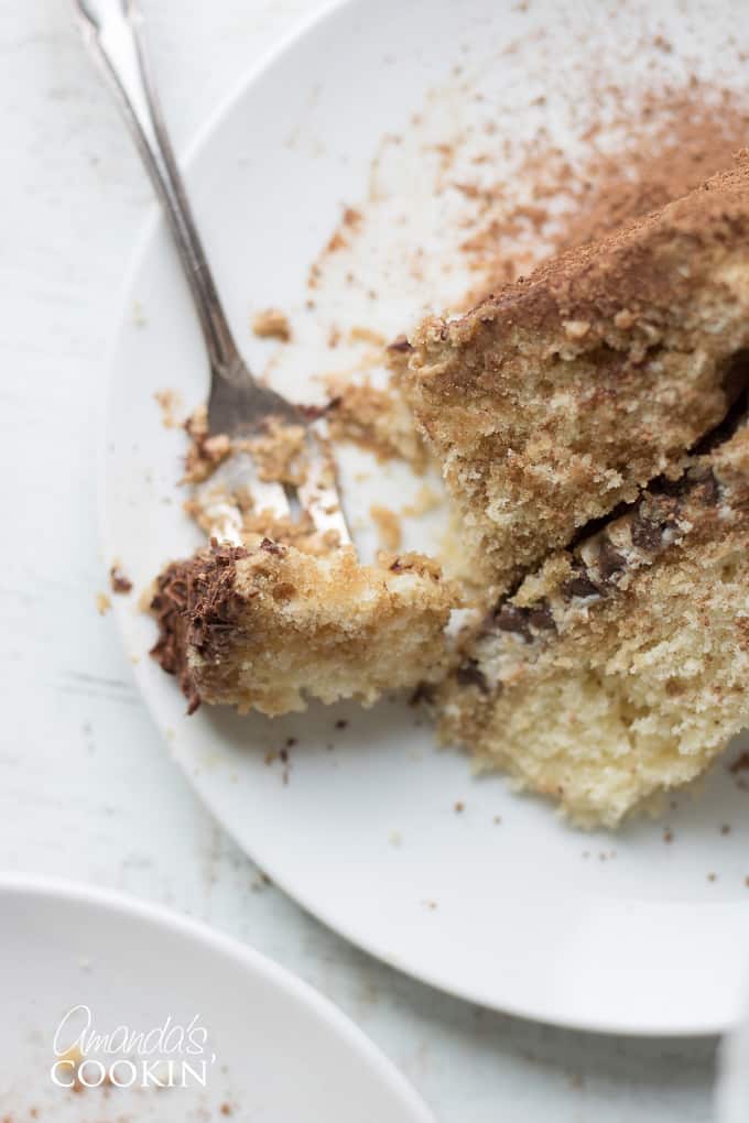 slice of tiramisu cake
