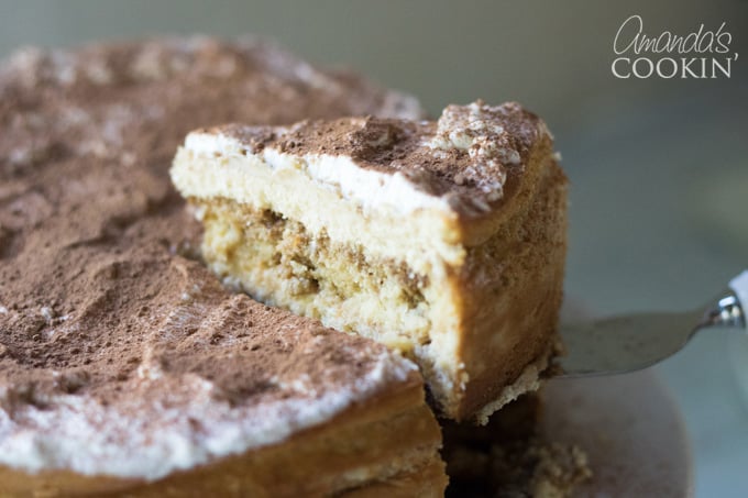 Tiramisu Cheesecake Slice