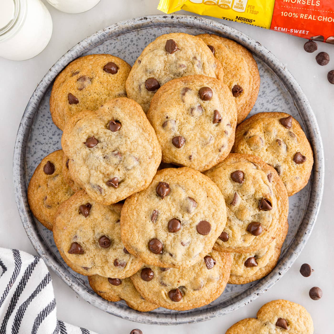 plate of Toll House chocolate chip Cookies