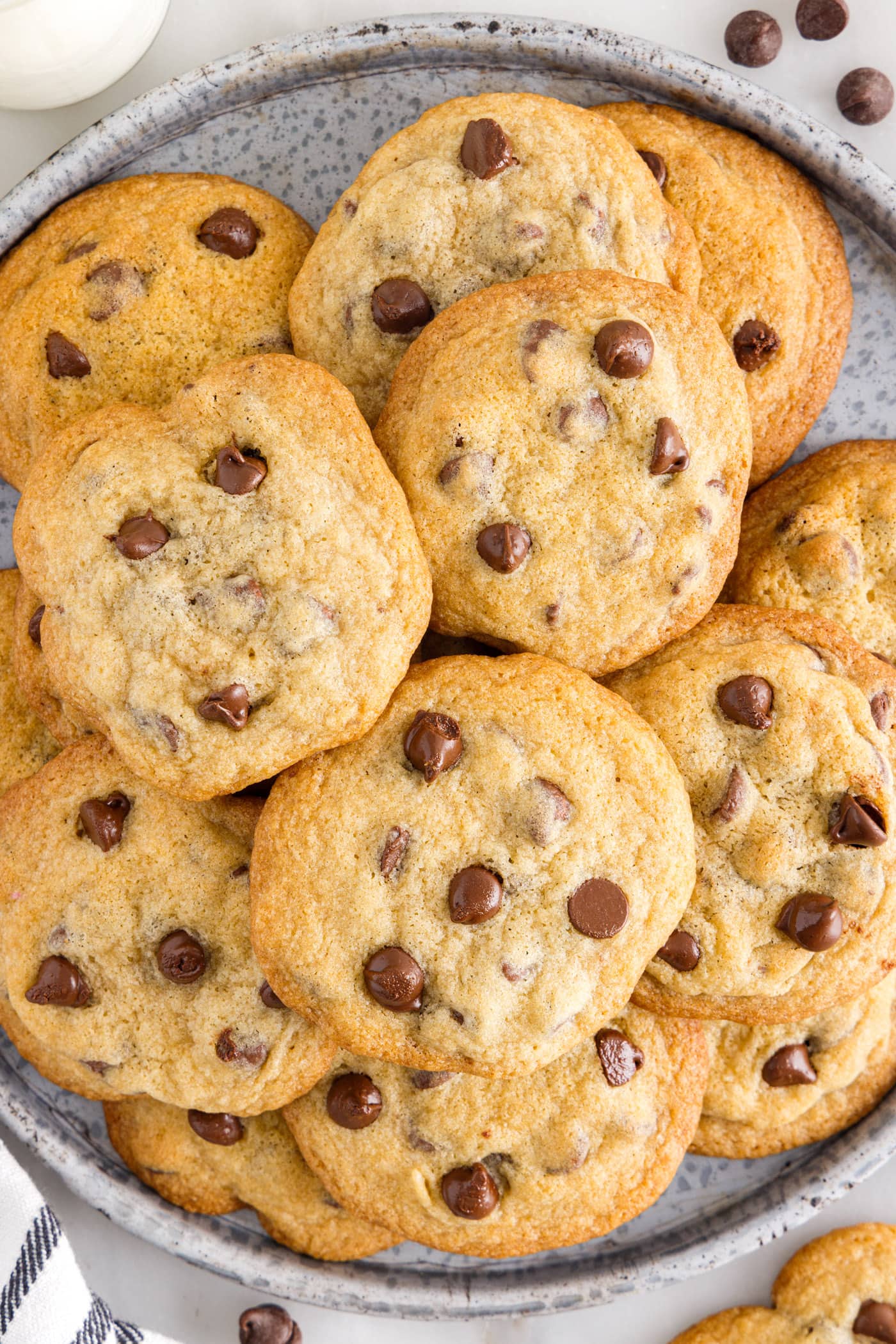 plate full of Toll House Cookies