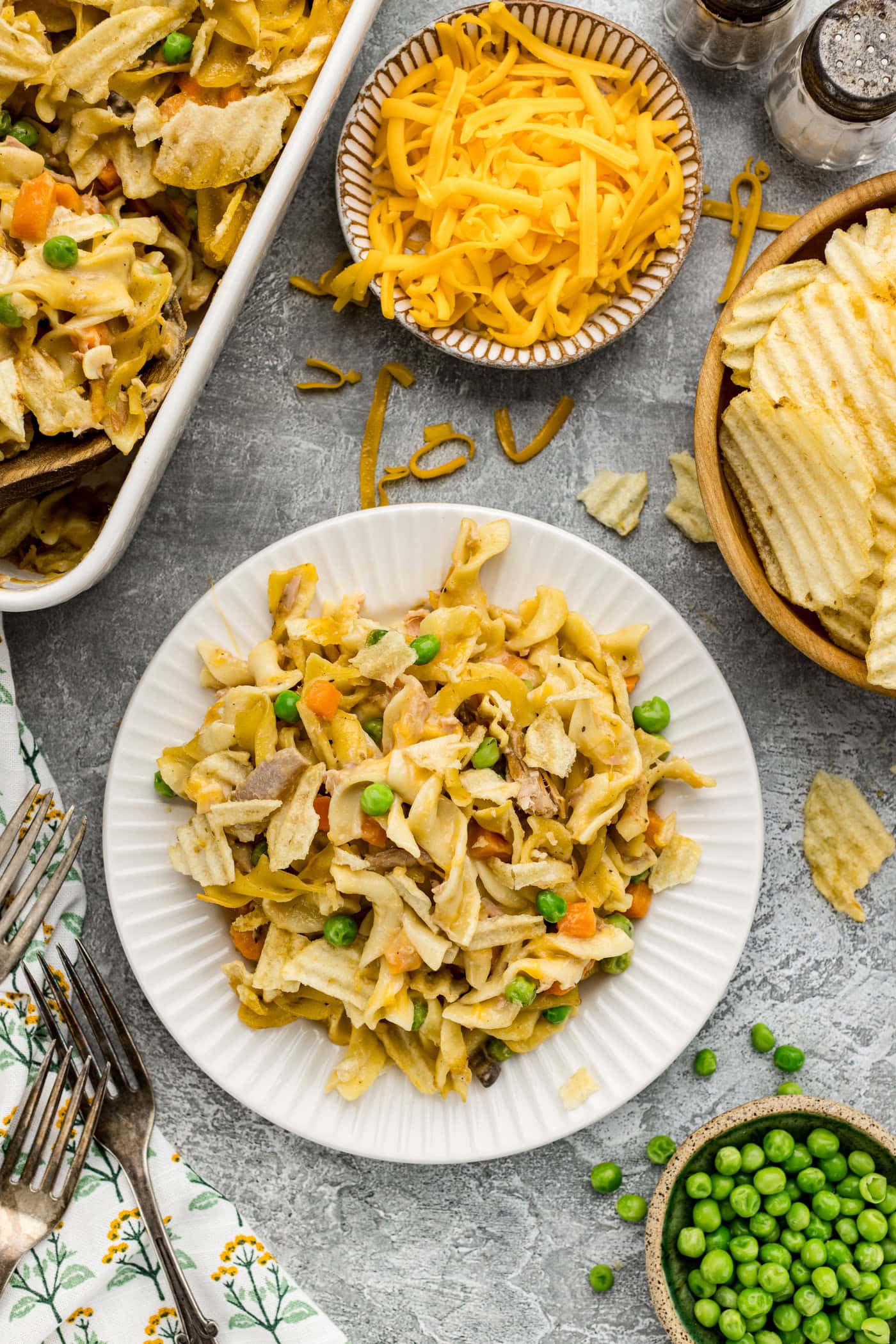 Plate of Tuna Casserole