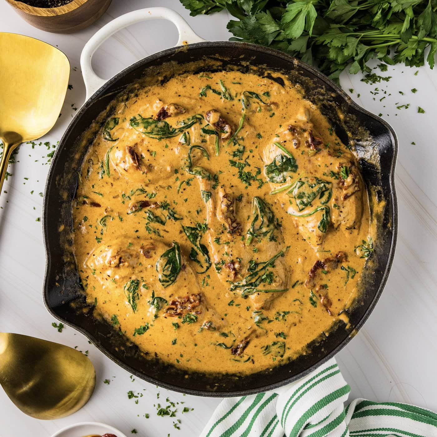 Skillet of Tuscan Chicken