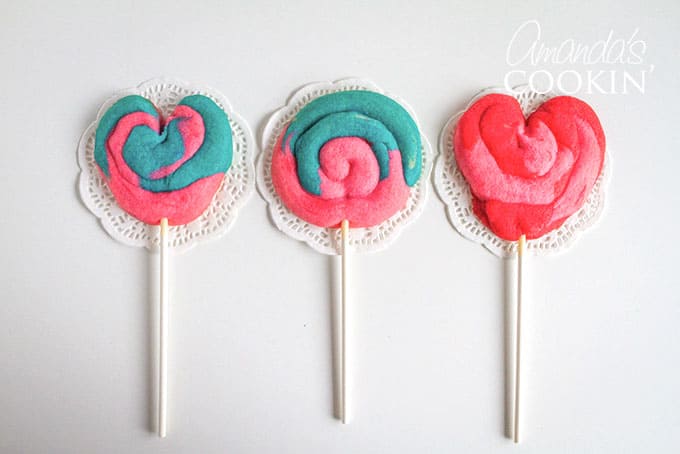 Valentine Play Dough Cookie Pops Recipe