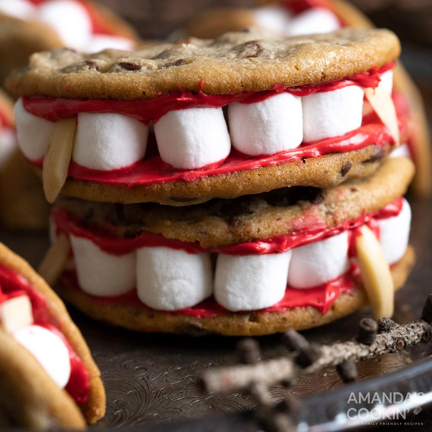 Vampire Sandwich Cookies