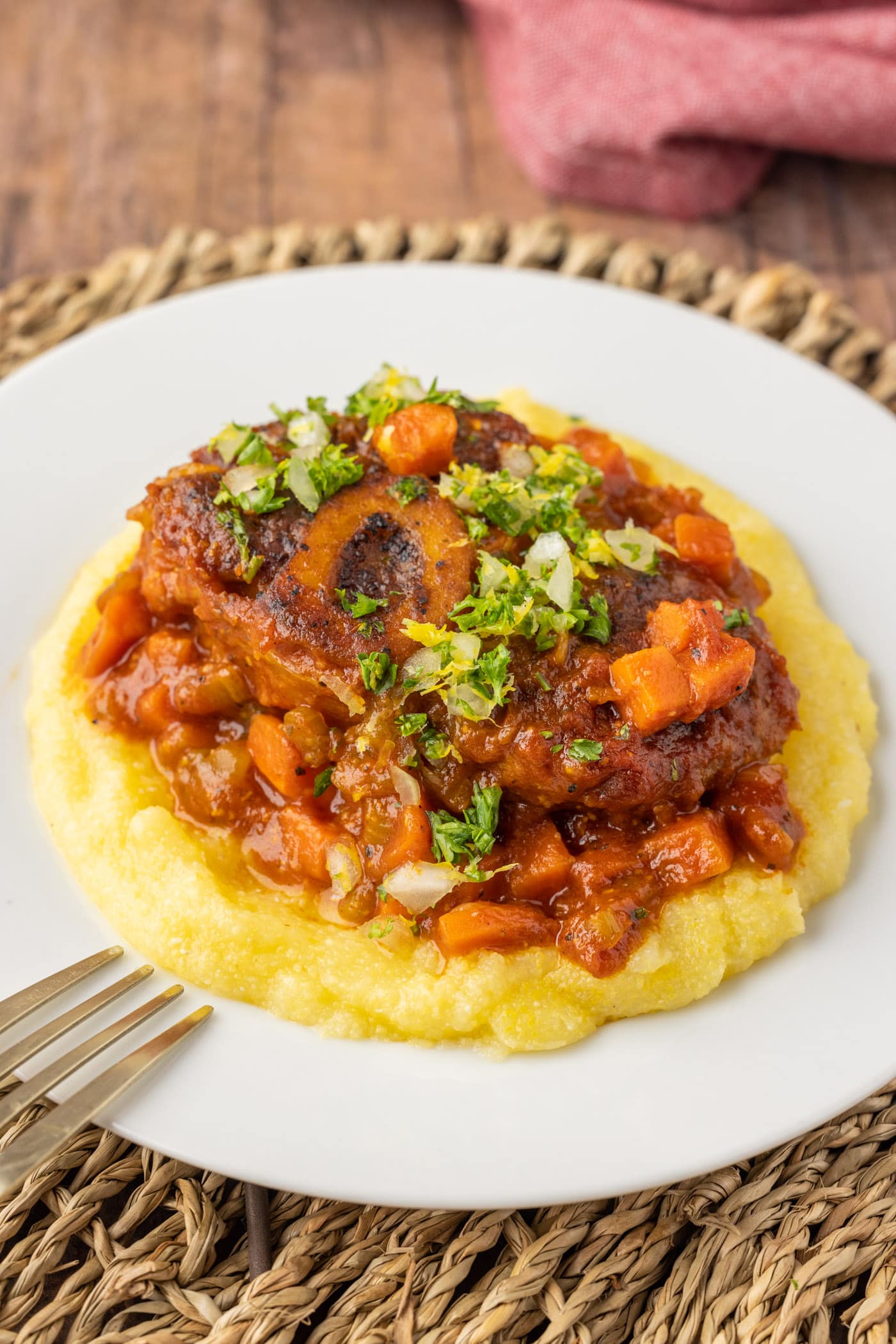 Veal Osso Bucco on a late